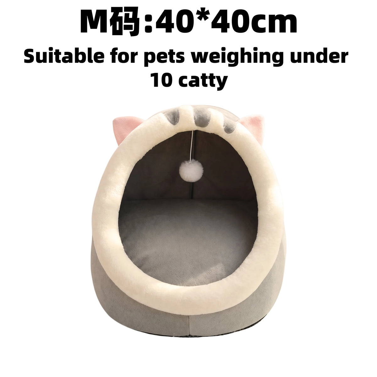 Cat Tent Bed with Removable Cushion - Cozy Cave House for Small Pets - photo 9