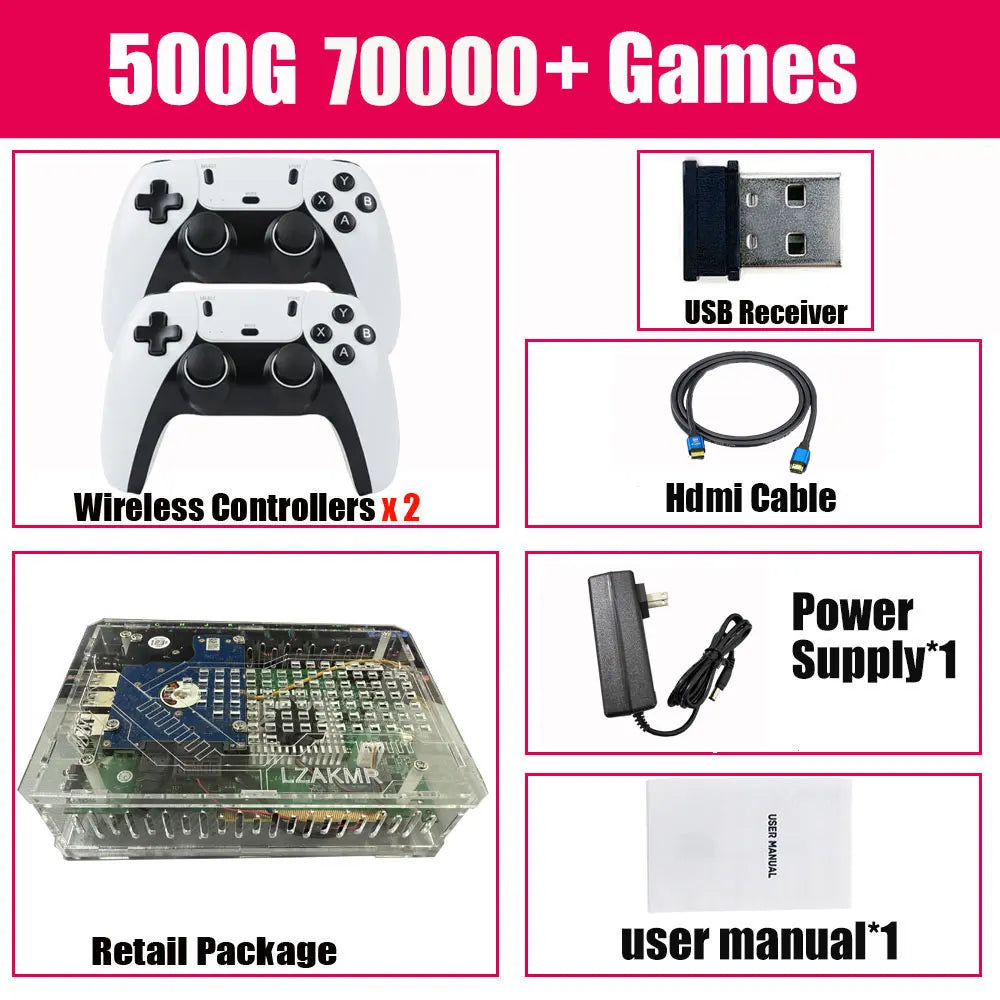 U9 Pro Dual-System Game Console — Windows + Batocera, 4K HD, Wireless Controller TV Console