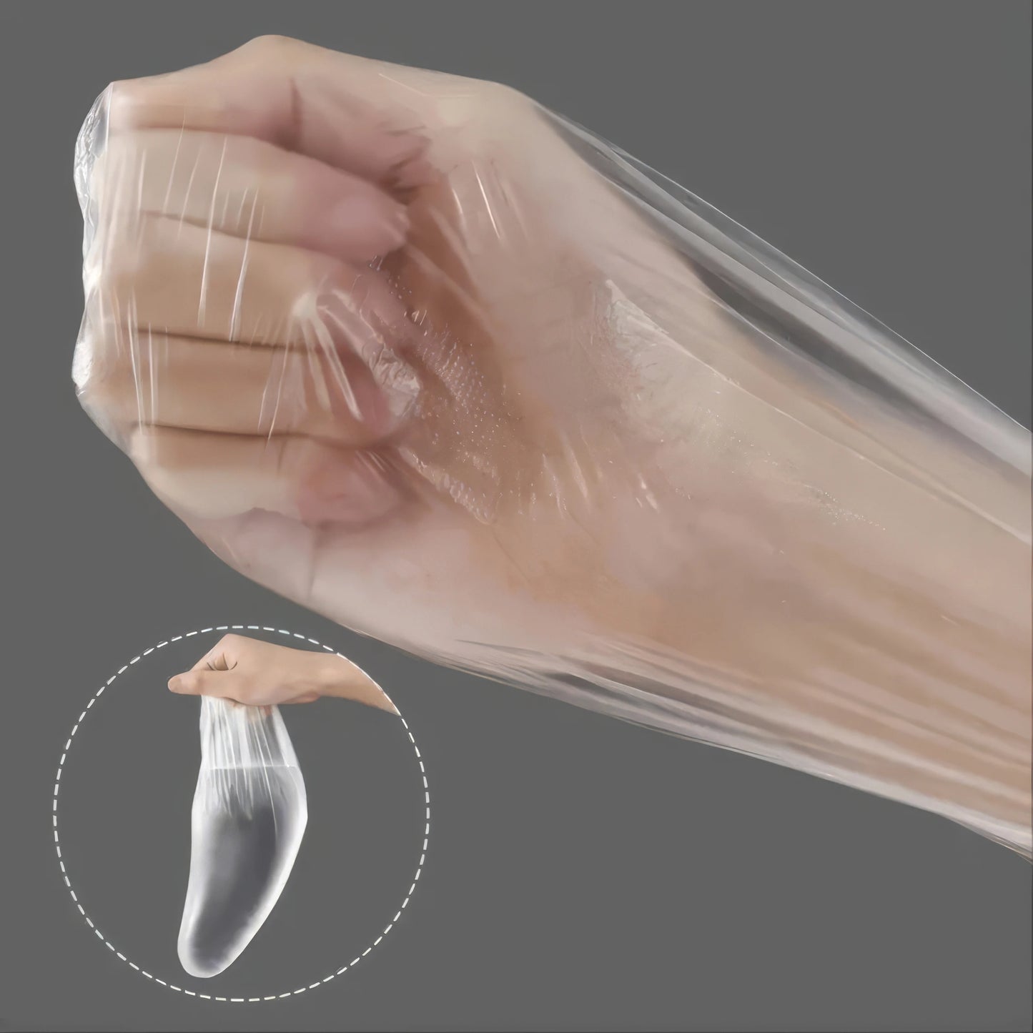100 Disposable Transparent Foot Covers, Convenient Packaging, Comfortable Fit, Suitable for Travel and Daily Use