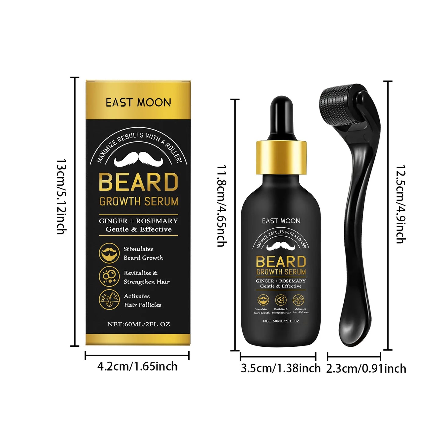 60ML Beard Growth Serum — Nourishing Strengthening Beard Oil