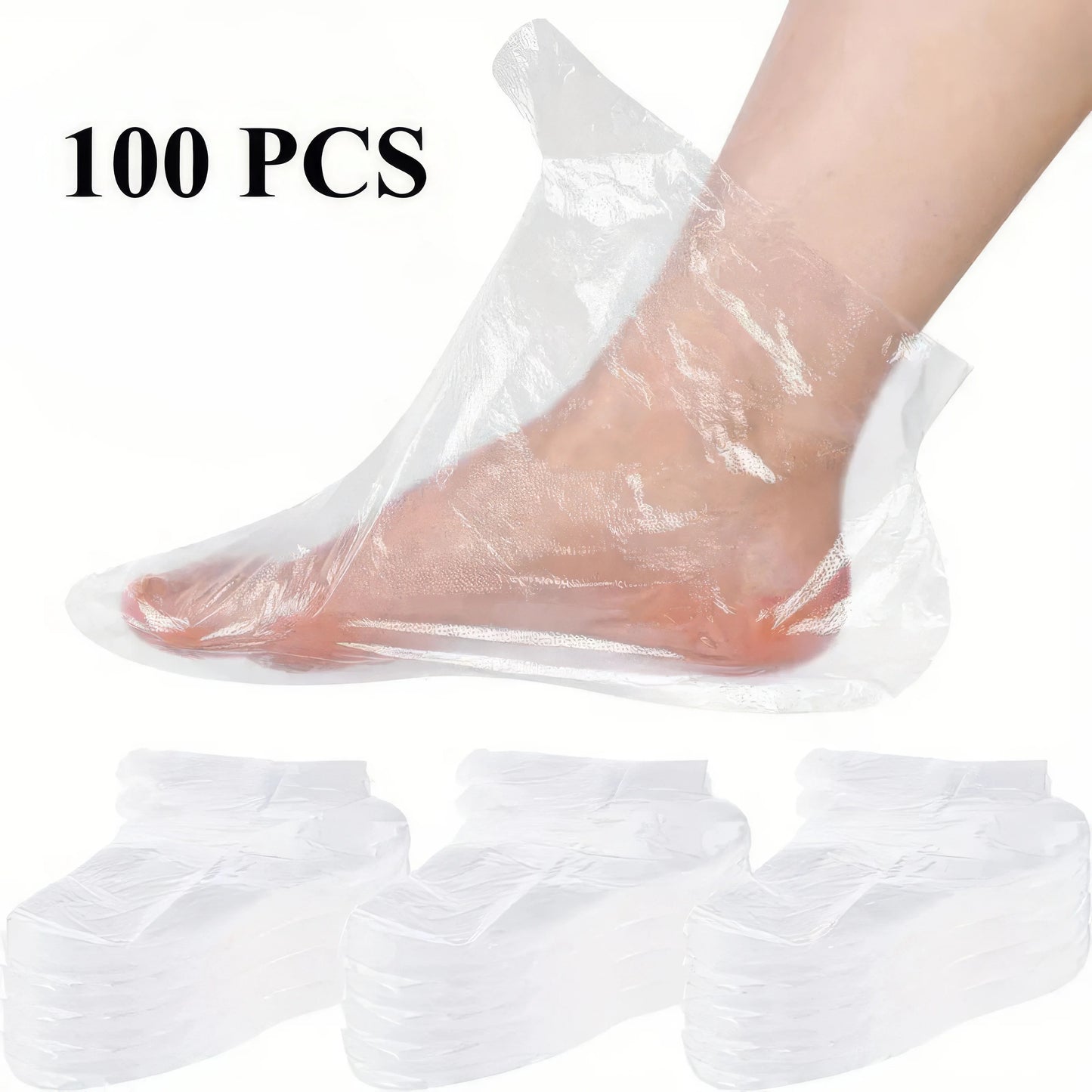 100/200/300 Disposable Foot Covers for Transparent, Soft and Smooth Foot Care, Suitable for Hydrotherapy and Skincare Treatments