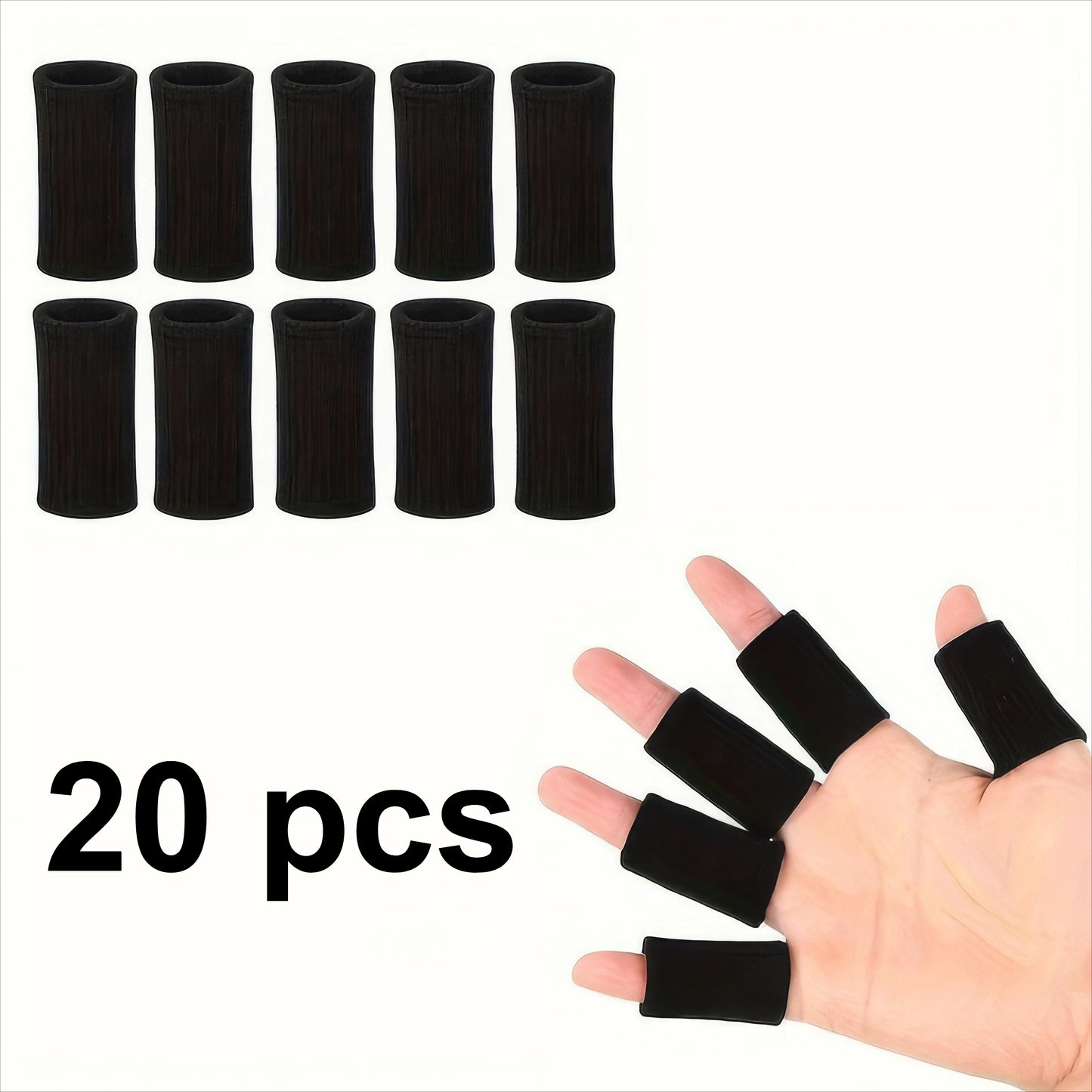 Finger Arthritis Compression Sleeves – Soft Support for Fitness, Rowing & Joint Pain Relief (10/20/30 Pack)