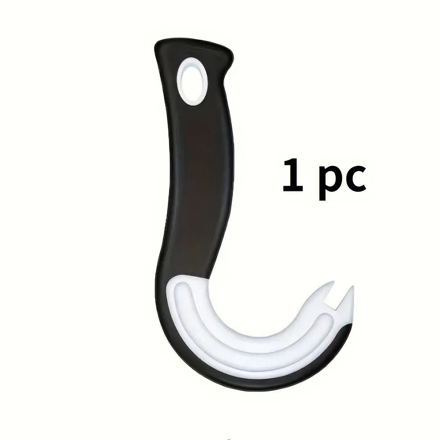 1/2 Hook Type Can Opener Black, Durable Plastic Construction, Essential for Restaurants, Modern Kitchen Tool, Brand Opener