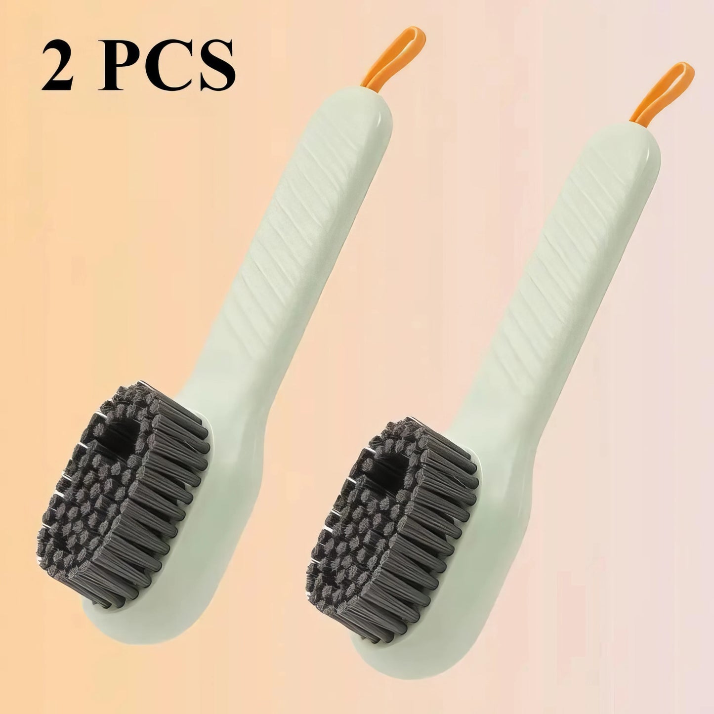 1/2 Soft Fur Shoe Brush Green, with Built-in Holes for Easy Storage, Suitable for Sports Shoes, Boots, Shoe Brush Tools