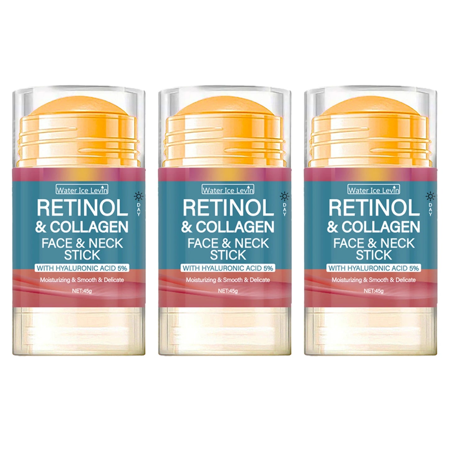 Water Ice Levin Retinol & Collagen Lifting Firming Cream Stick 45g – Wrinkle Smoothing, Whitening & Moisturizing | CPNP Certified | 1, 2 & 3 Pcs