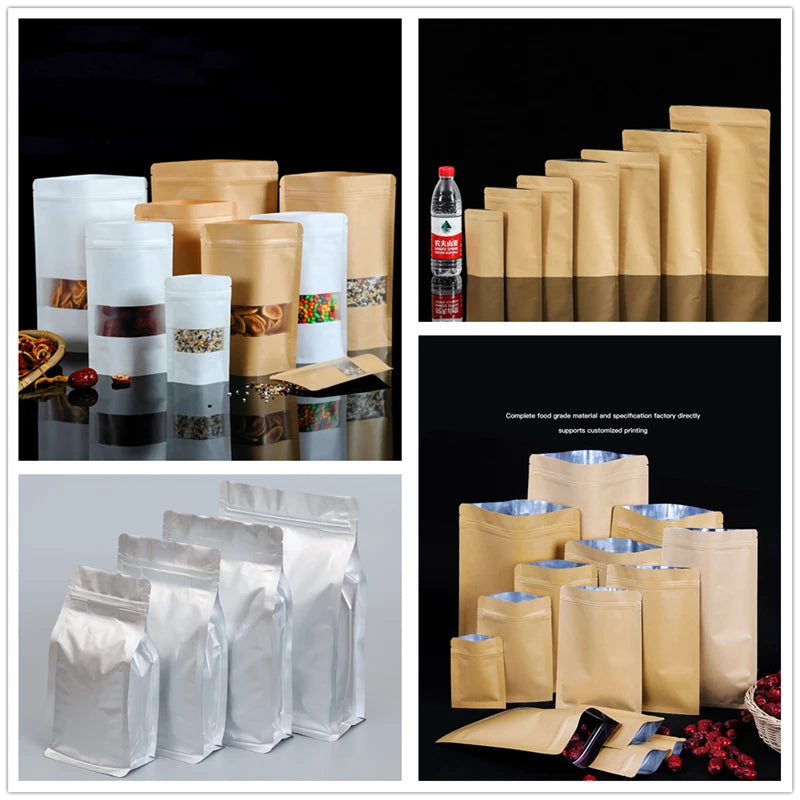 StoBag 100pcs Transparent Small Zippered Plastic Bag Reclosable Thick Clear Jewelry Gift Food Pouch Custom Print Logo(Extra Fee)