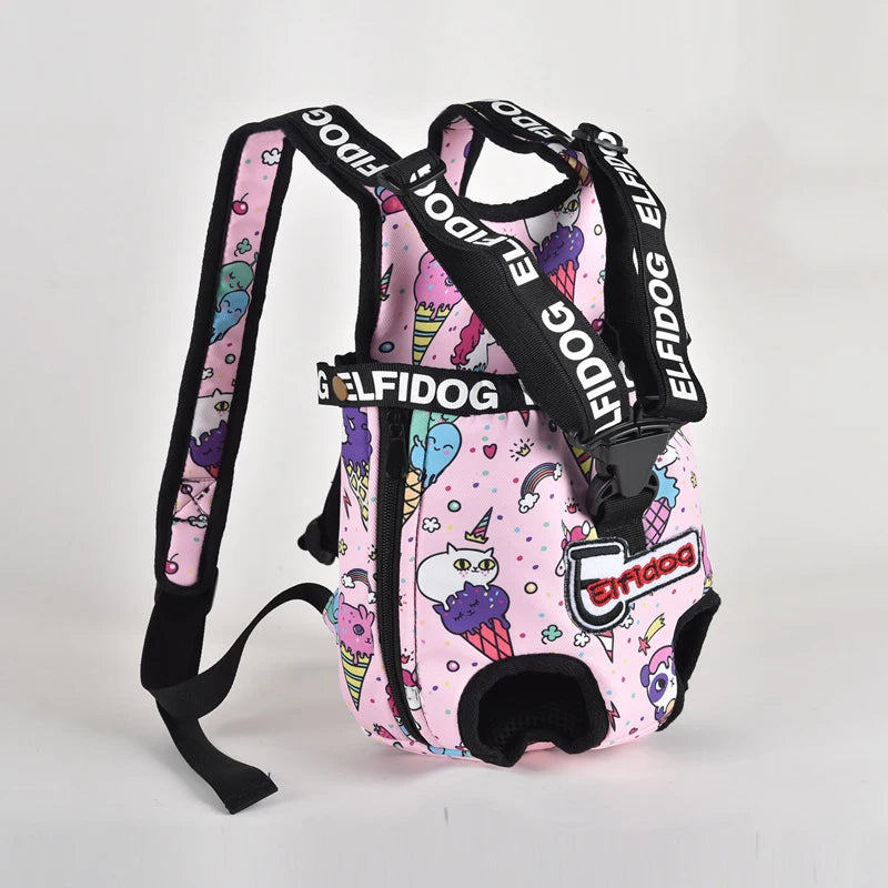 French Bulldog Pet Backpack Carrier - Front or Back Carry
