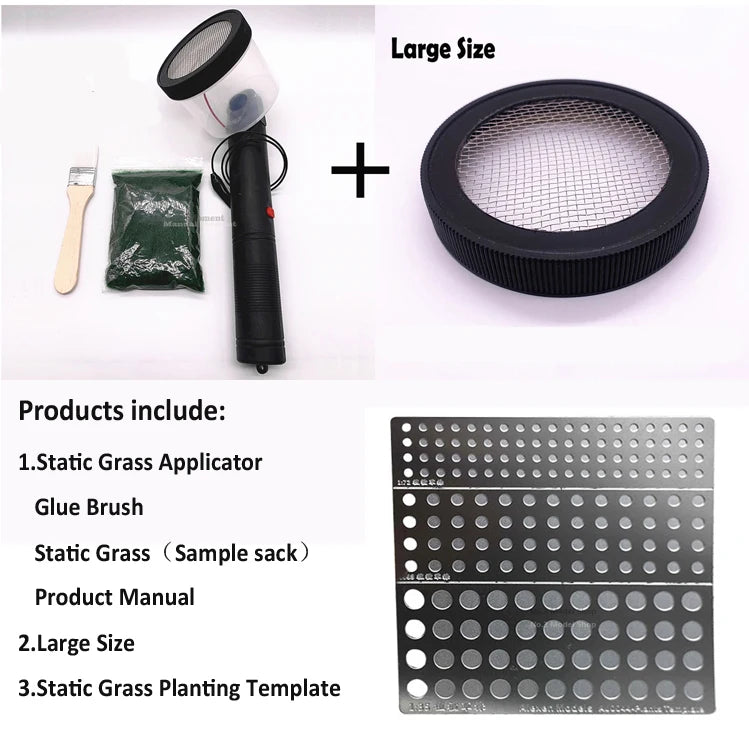 ABS Mini Static Grass Flocking Applicator for Gundam Model Military Miniature Wargame Diorama Scene Terrain Scenery Making Tool