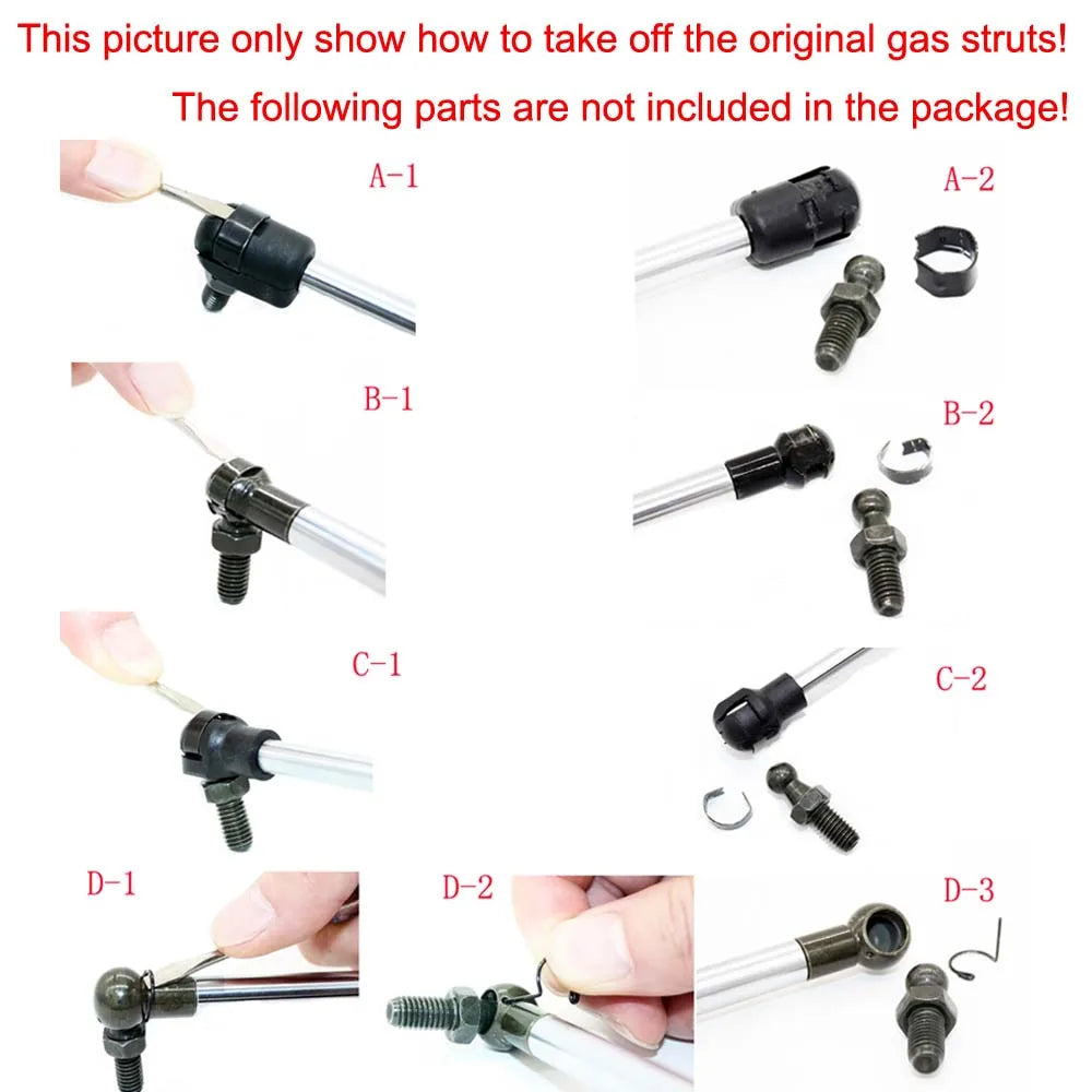 Front Hood Lift Support Shocks (Pair) - Dodge Ram 1500/2500/3500 2002-2010