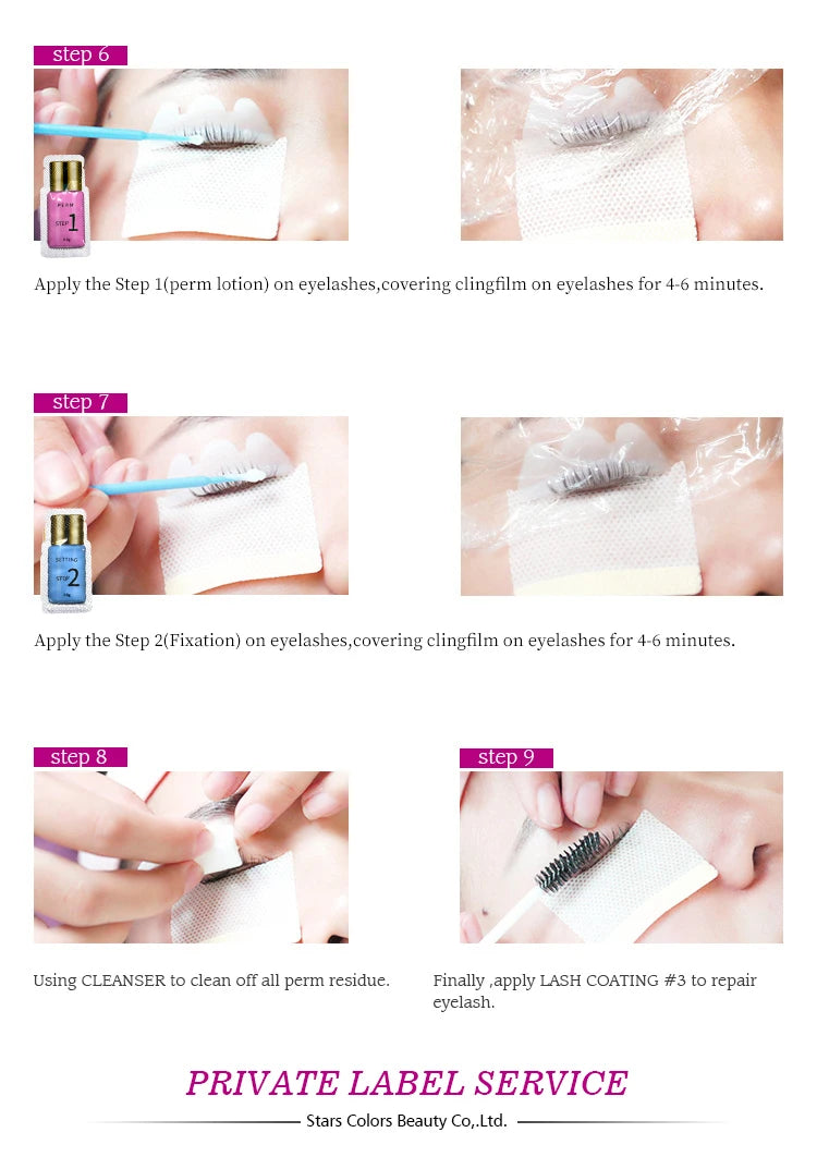 Lash Lift Perm Sachets - 10 Pairs for Gorgeous Curled Lashes