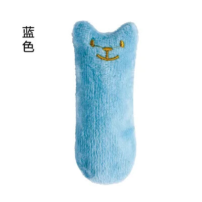 Thumb-Shaped Catnip Chew Toy - Plush Teeth Grinding Cat Toy