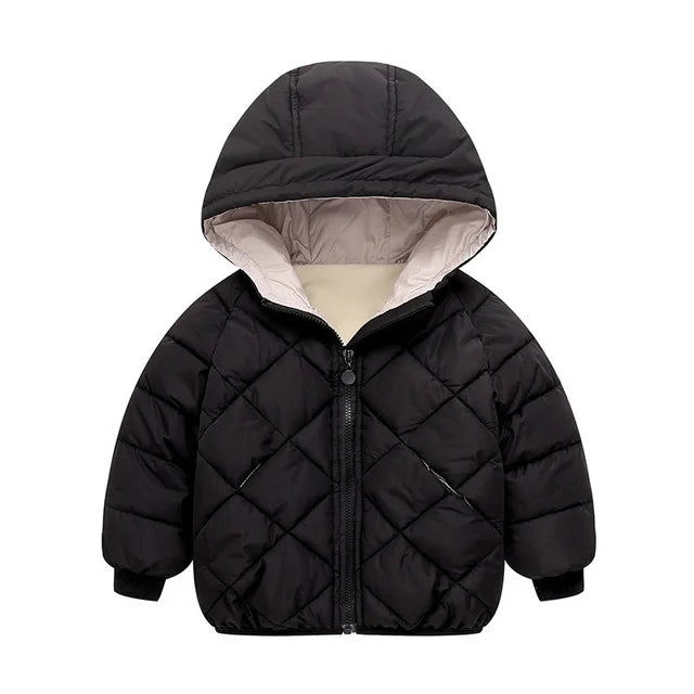 Kids Padded Winter Jacket - Velvet-Lined Warm Coat for Boys and Girls - photo 12