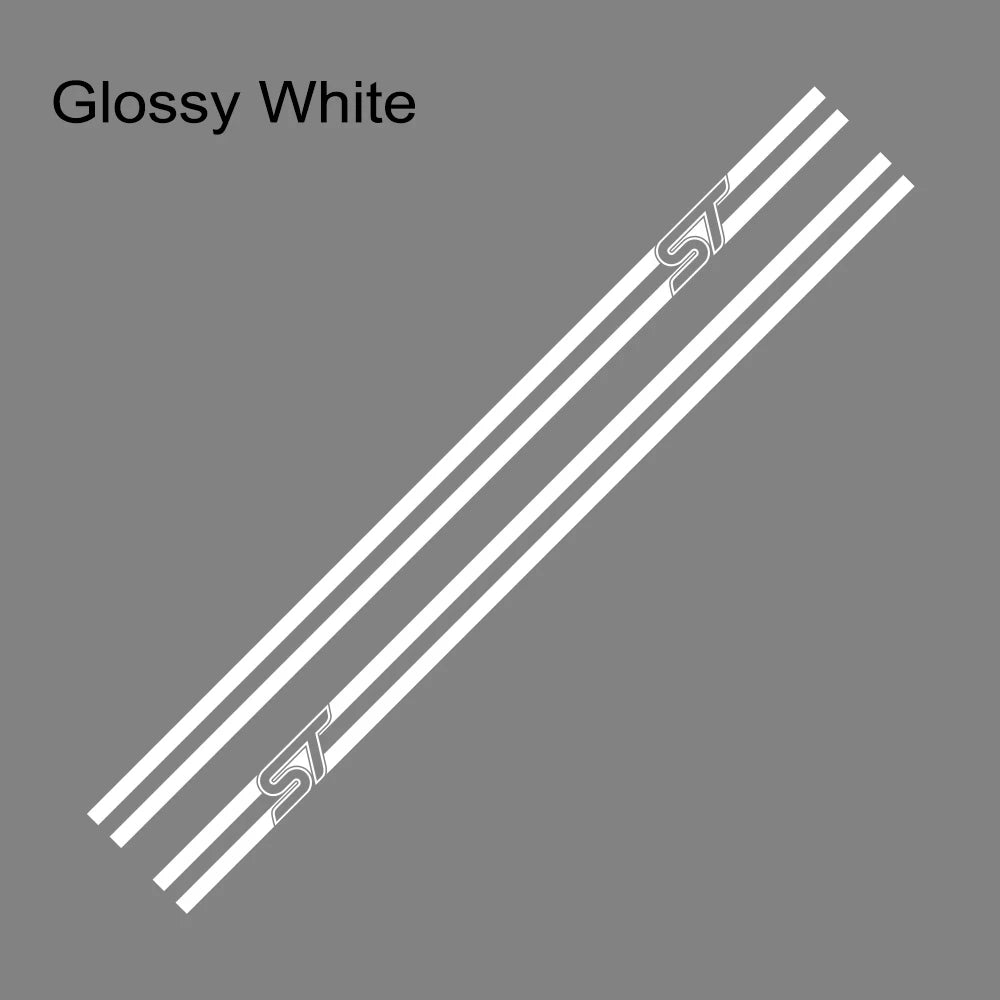 2Pcs Car Side Stripe Graphic Decal – Vinyl Film Compatible with Ford Focus ST