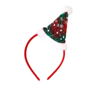 Cute Christmas Headband Headpiece Christmas Accessories Serves Head Santa Headband Children Hairband Xmas Party Decor Props
