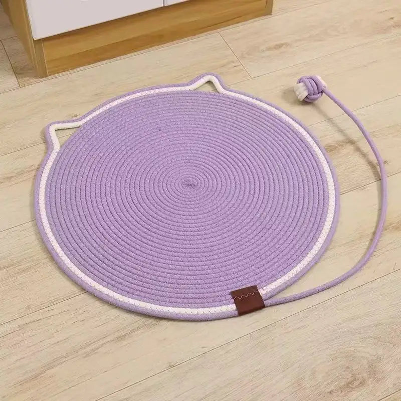 Cotton Rope Cat Scratching Mat - 2-in-1 Bed & Claw Care Pad – photo 7