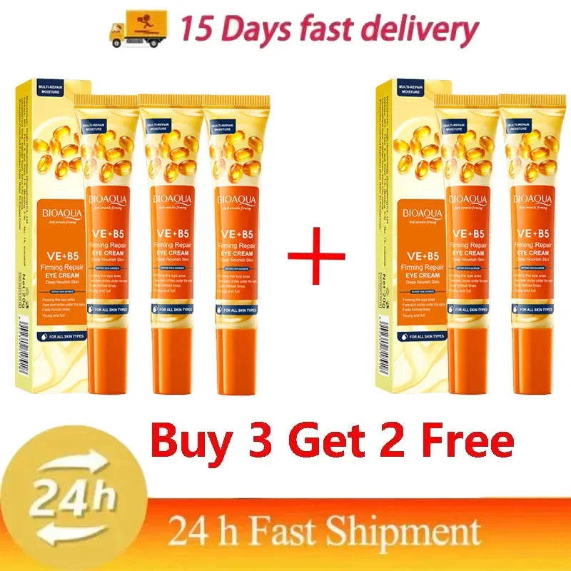 Instant Wrinkle Remove Eye Cream Collagen Remove Fine Lines Eye Bags Anti Dark Circle Puffiness Moisturizing Firming Eye Care