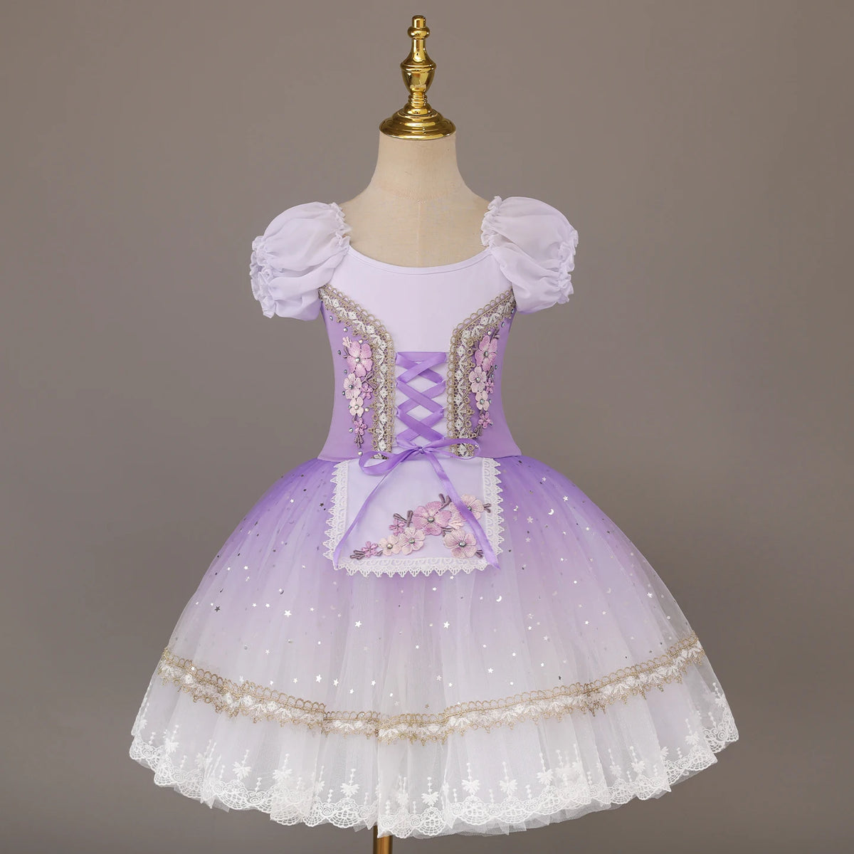 Red Giselle long ballet tutu dress