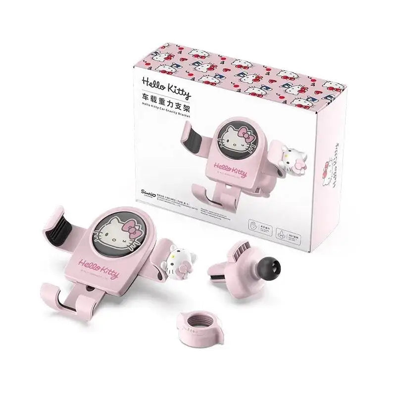 Hello Kitty mobile phone car mount aromatherapy air vent clip car navigation rack suction cup support car fixed Birthday gift