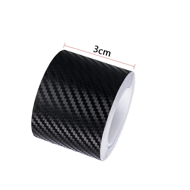 DIY Nano 3D Carbon Fiber Car Stickers Door Sill Protector Bumper Tape Car Protector Strip Waterproof Protection Film 1/3/5/7/10M