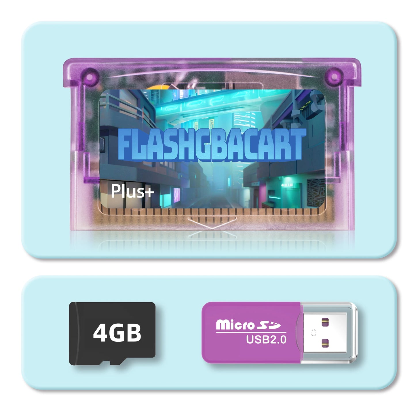 For Game GBA Rewritable Cart FlashGBACart Plus+ Backup Device RTC Compatible with GBA GBC GB NES Series