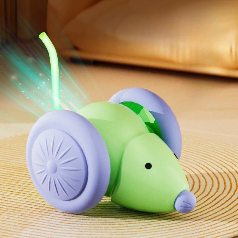 Cat Teasing Electric Toy Simulated Mouse Interaction Chasing Playing Kitten Toy Funny Chew-resistant Puzzle Cat Toy