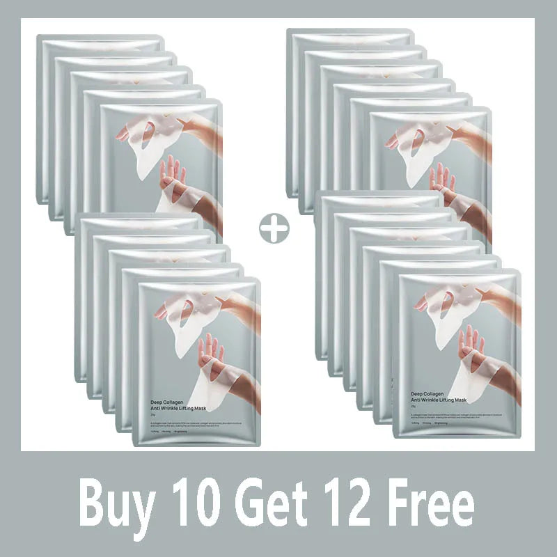 Deep Collagen Anti Wrinkle Lifting Mask Collagen Face Mask Overnight, Deep Collagen Mask for Lifting Firming Moisturizing. women