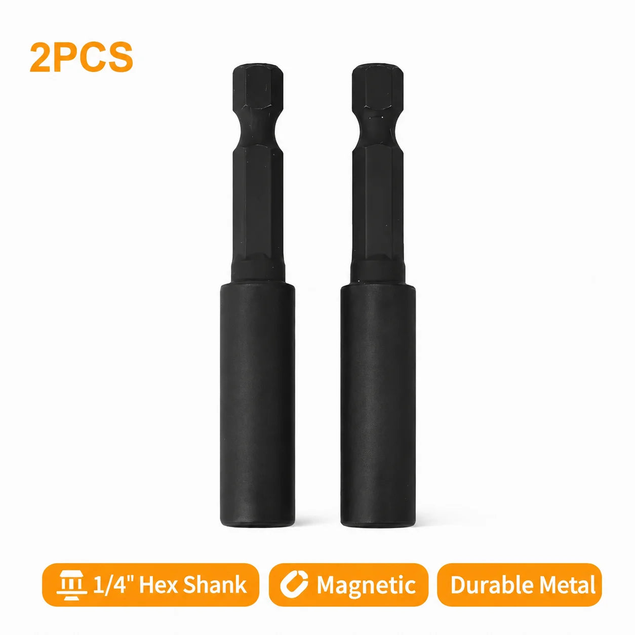 Rafford 60mm 1/4In Head Extension Rod Screwdriver Magnetic Transfer Extension Rod Extension Adapter
