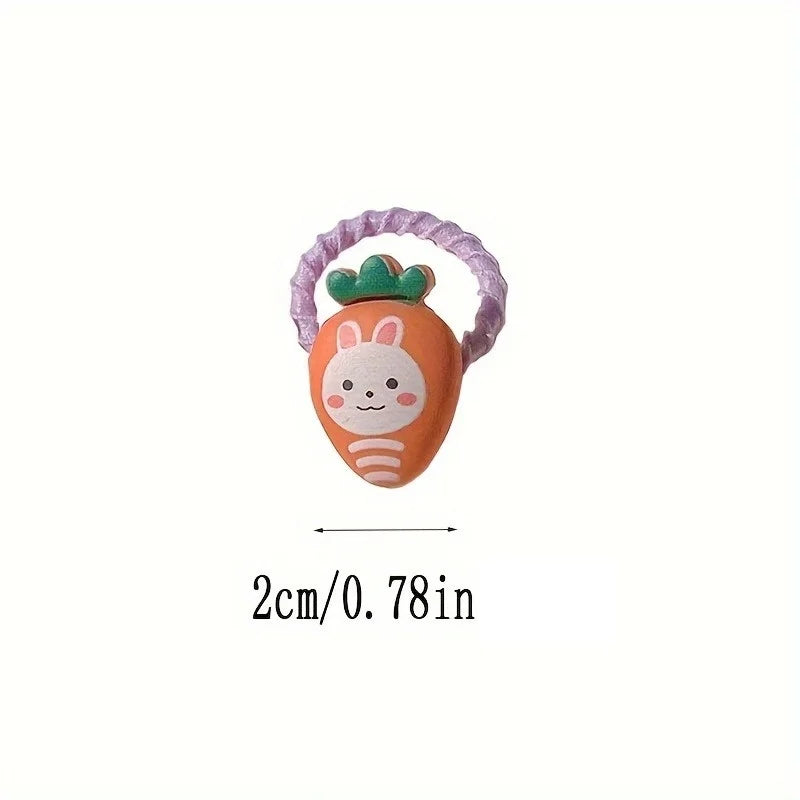 Girls' Hair Braiding Elastic Bands – Resin & Polyester, Super Elastic, Seamless & Break-Resistant