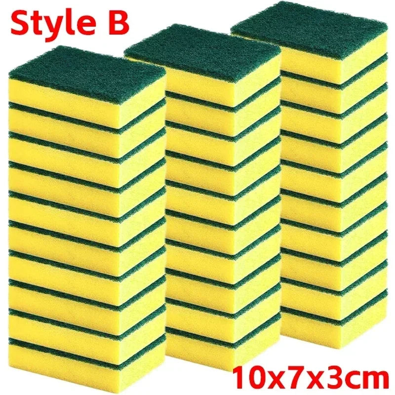 Double-Sided Magic Cleaning Sponge – Heavy Duty Scrub for Pots, Rust & Kitchen Surfaces
