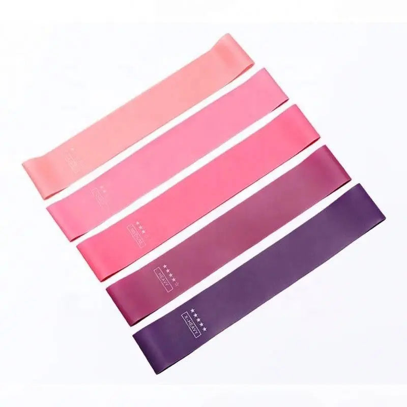 5Pcs Resistance Bands Set Fitness Elastic Loop Bands Yoga Pilates Exercise Stretch Bands for Glutes Legs Workout Training