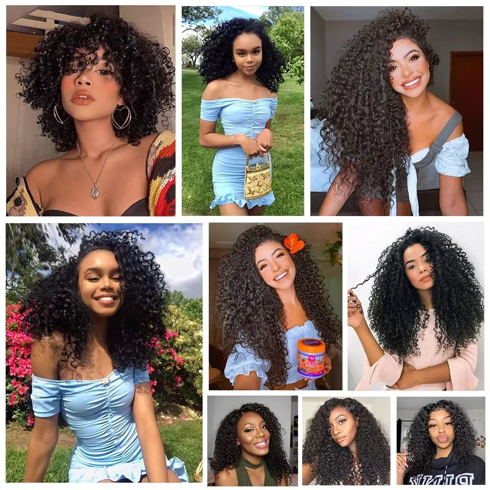 Queenlike Burmese Curly Raw Human Hair Bundles 15A Double Drawn 1/3/4 Bundles Pixie Curly Bundles Human Hair Ocean Spiral Curly