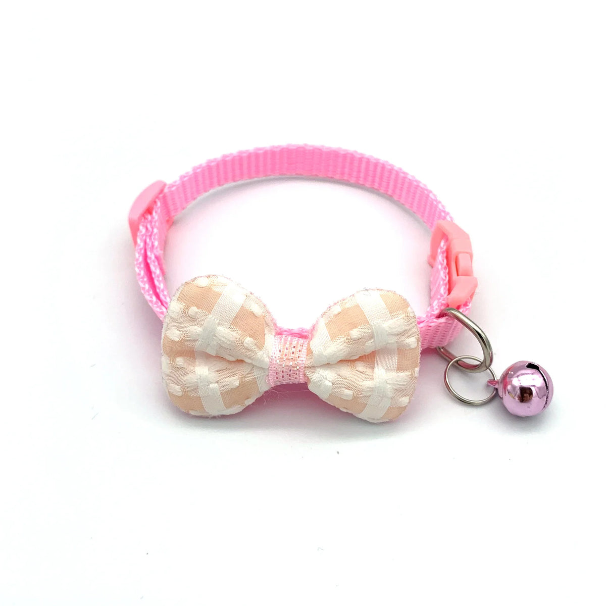 Bow Cat Collar with Bell - Soft Adjustable Kitten Collar – photo 8