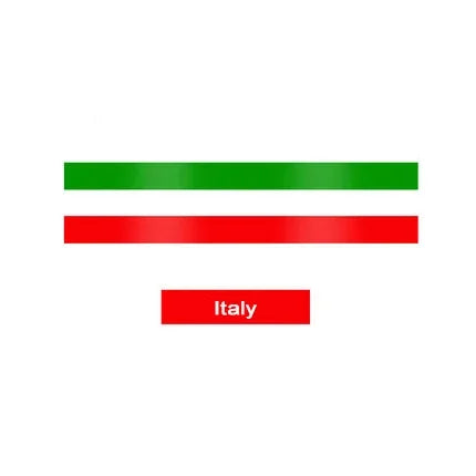 1M Pesonalized Car Sticker ThreeColored For Germany Italy French Russia National Flag Sticker Body Vinyl Decal Styling Stickers