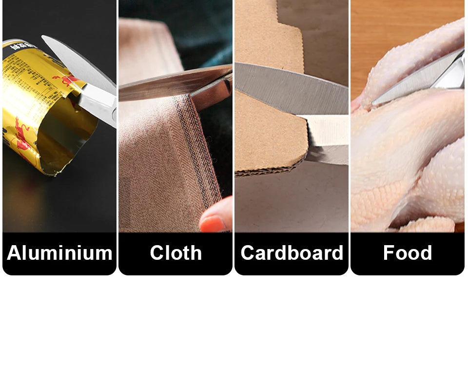 BESTIR Multifunctional Zinc Alloy Scissors - Kitchen, Sewing, Food