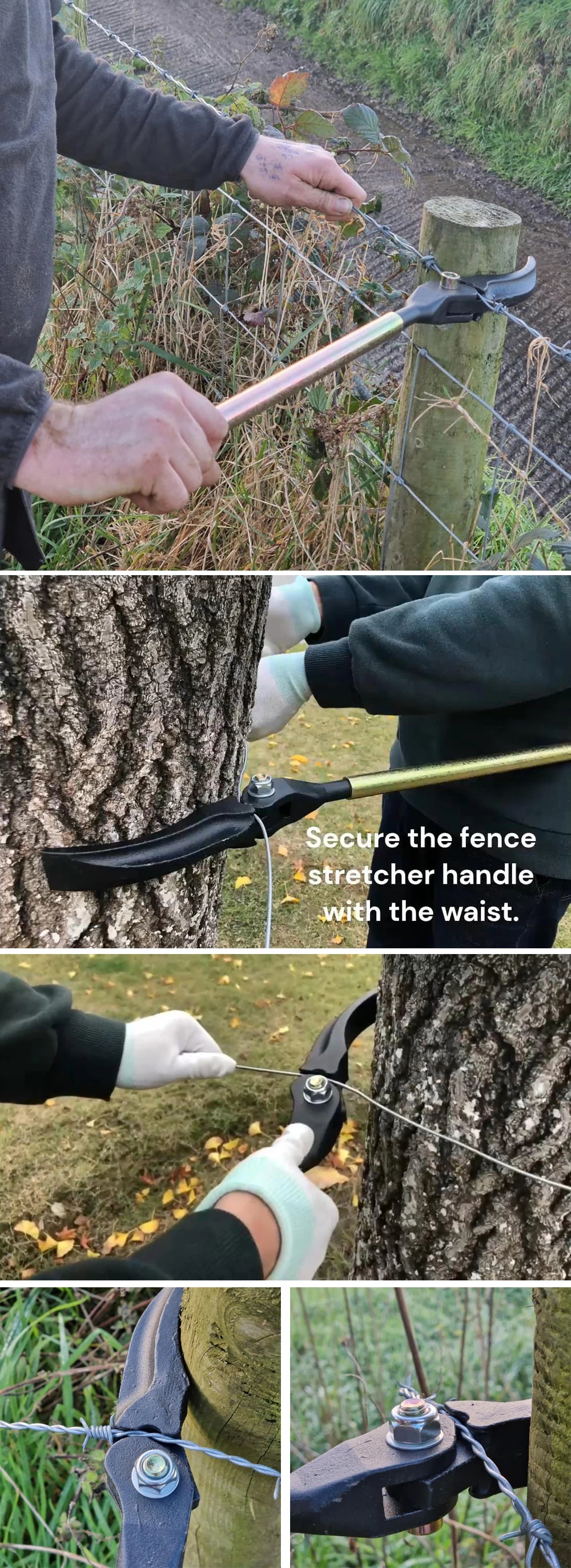 MMAlto Fence Wire Stretcher & Barbed Wire Tensioner – Easy Wire Puller for Agricultural Fencing | Portable & Durable | Farm Fence Repair Tool