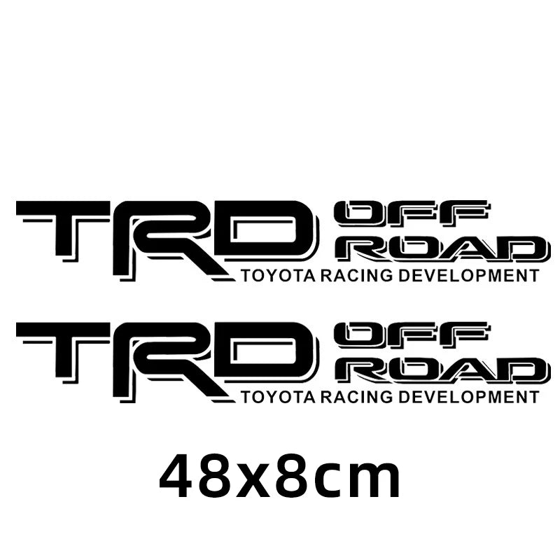 Suitable for Toyota Transit logo TRD OFFROAD modified sticker, personalized decorative body sticker waterproof latte
