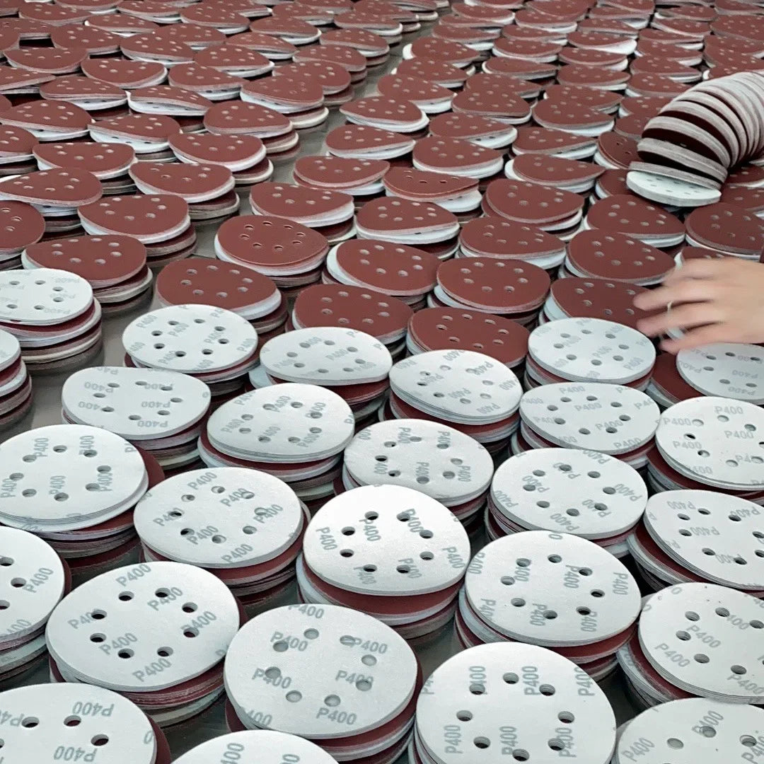 8 Hole 125mm Sandpaper Woodworking Metal Grinding Disc Abrasive Polishing Tool 40/1000/2026 Grit Sanding Discs