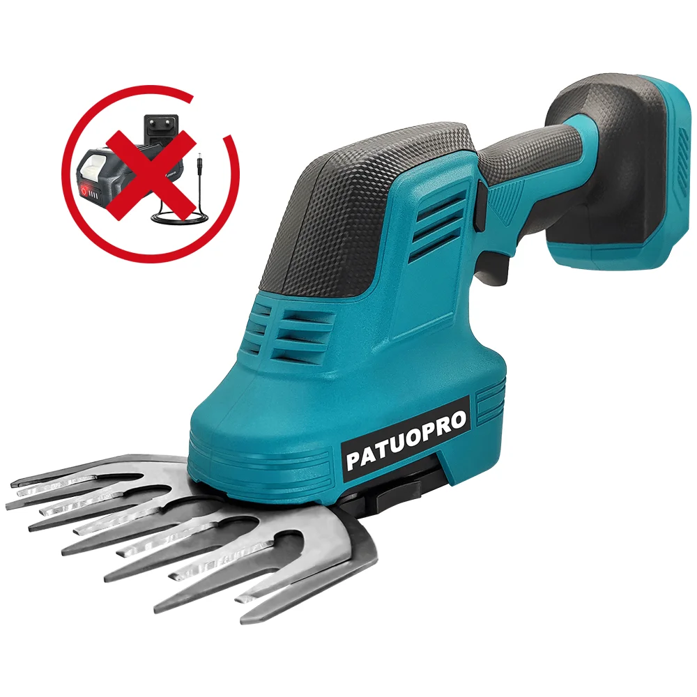 2-in-1 Cordless Hedge Trimmer & Pruning Shears – Compatible with Makita 21V Battery (Battery Not Included)