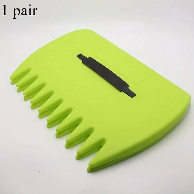 Leaf Grabber Hand Rakes (Pair) – Large Plastic Rakes for Collecting Leaves & Yard Debris
