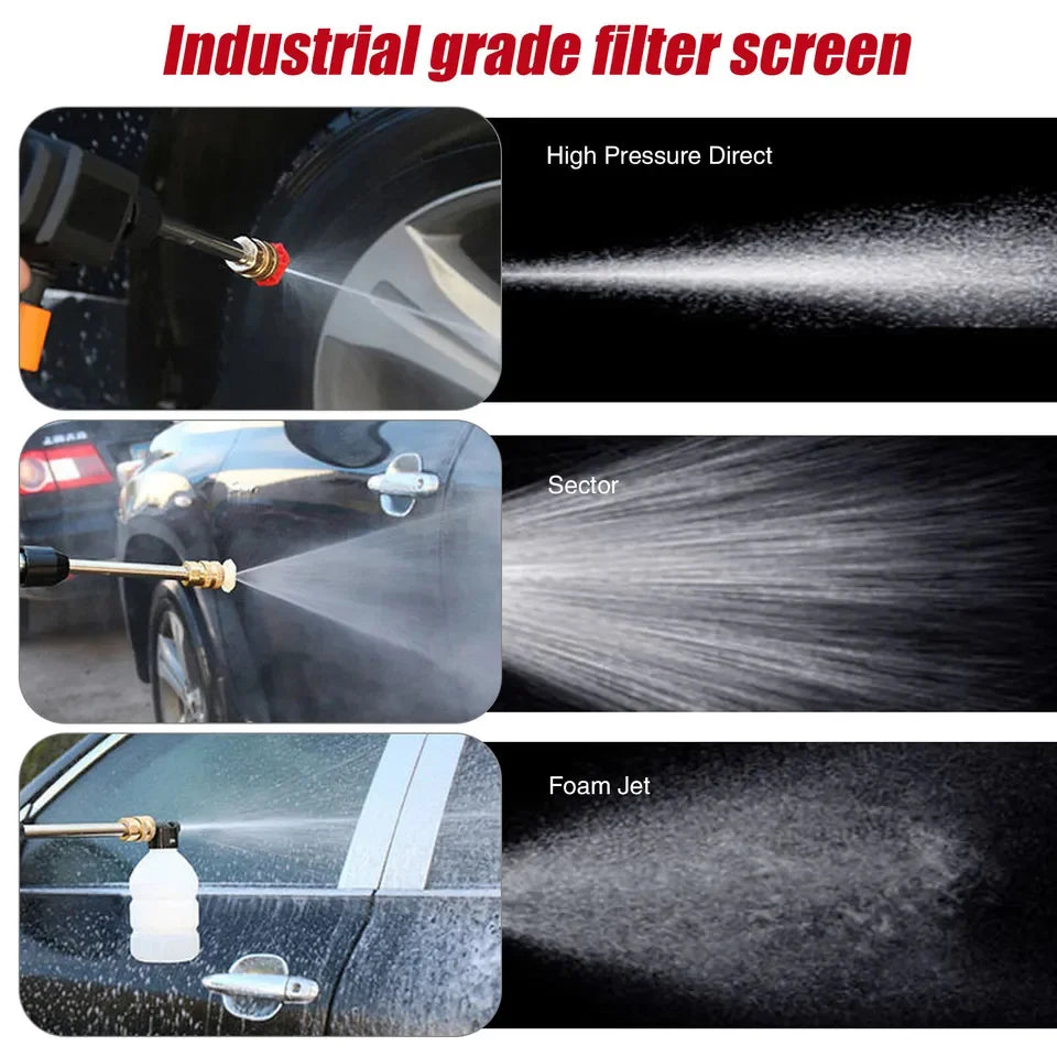 300W Cordless Pressure Washer — 60Bar Foam Car Wash Machine