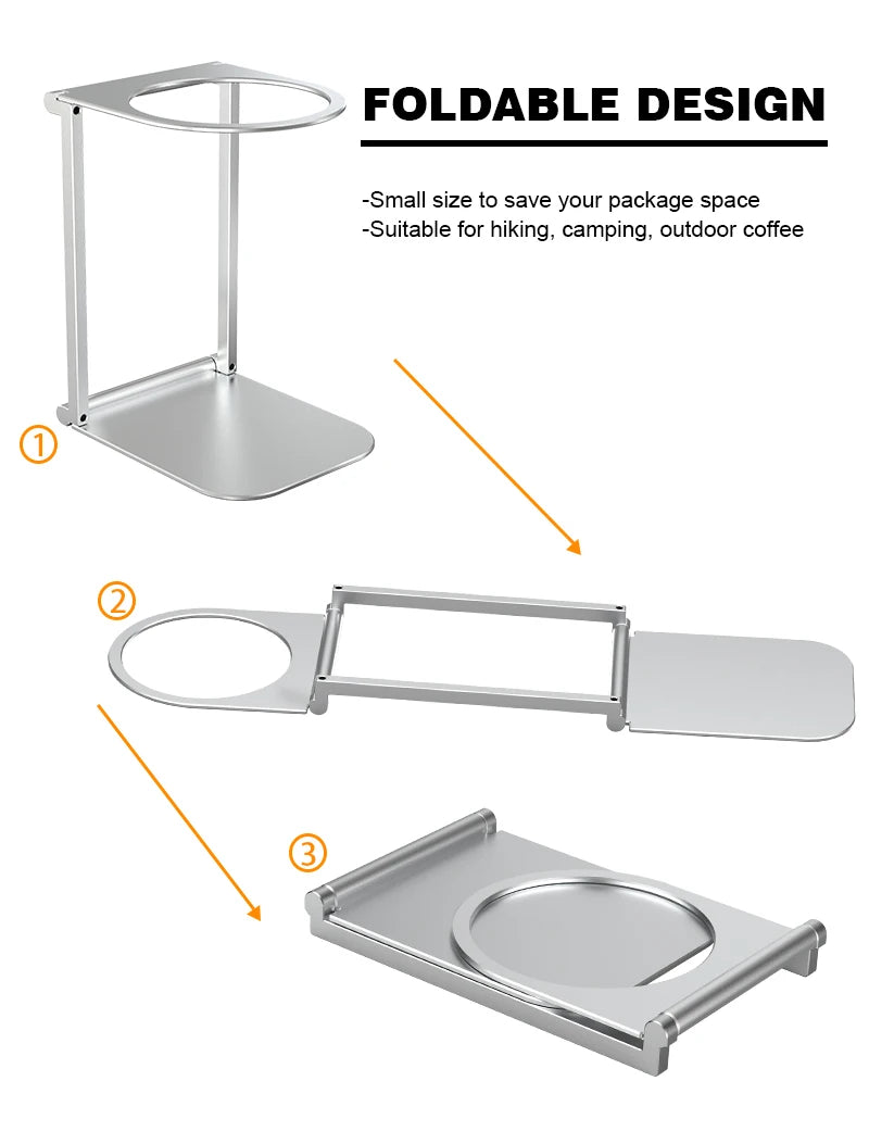 Foldable Aluminum Stand for Portable Espresso Maker - Drip Holder - photo 5