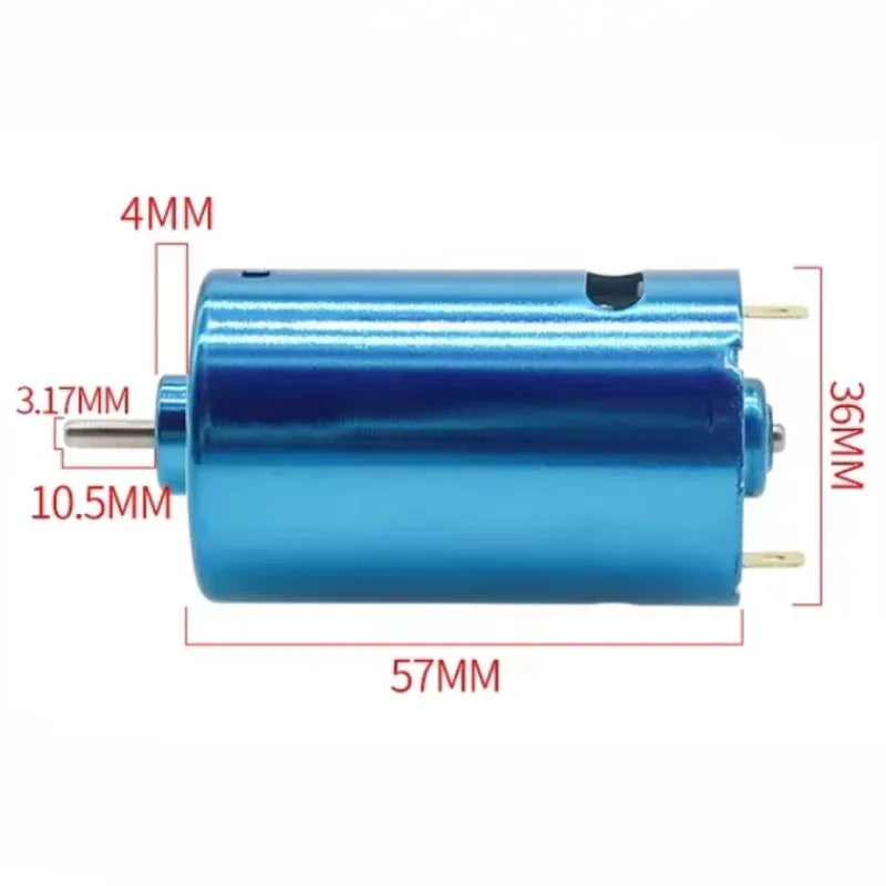 Replacement DC 6-24V 30000RPM Magnetic High Speed Large Torque RS-550 Brushed Motor With Cooling Fan For RC Car Boat Model