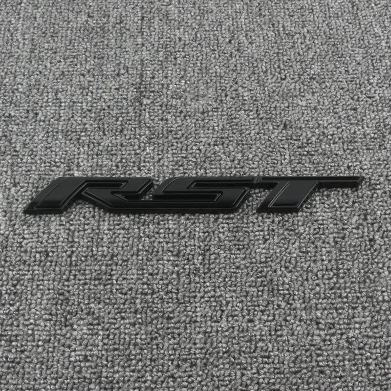 3D Metal RST Logo Sticker Rear Trunk Emblem Badge Car Decals For Chevy Chevrolet Silverado