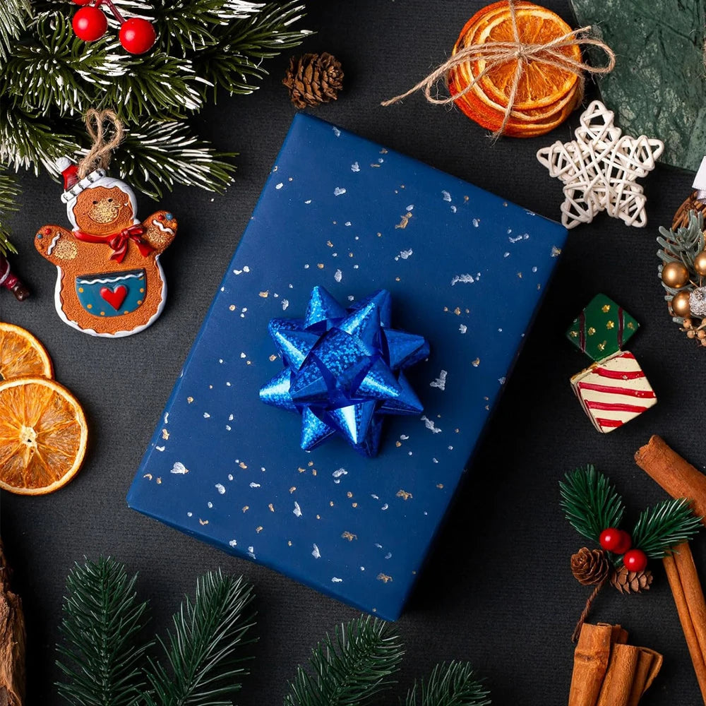 1roll Wrapping Paper Gift Wrapping Paper Gift Floral Wrapping Paper Great for DIY Craft Packaging Christmas Party Gift Box Paper