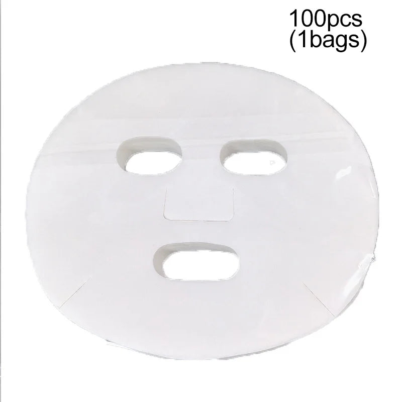 500/100pcs Disposable Facial Mask Sheets Ultra Thin Facial Tissue Cosmetic Cotton Mask Paper Beauty Salon Skin Care Tools