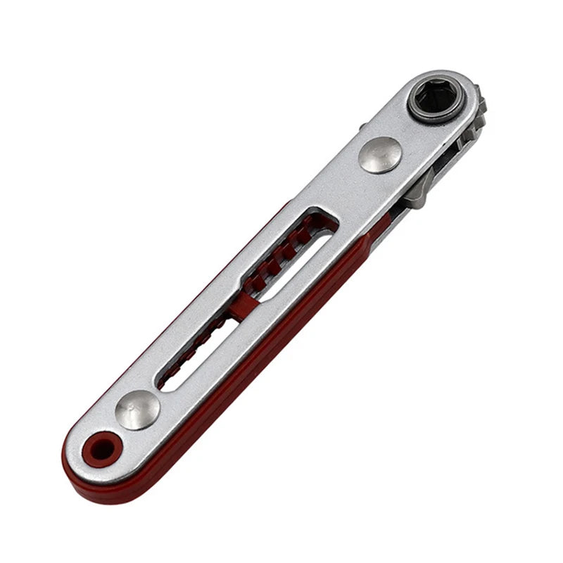 Mini Ratchet Wrench Hexagon Torx Bidirectional Control Screwdriver Drill Bit 1/4 Square Drive Sockets Screwdriver Drill Bits