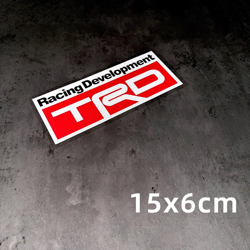 Suitable for Toyota TRD car reflective sticker body decoration sticker waterproof sunscreen scratches shielding sticker
