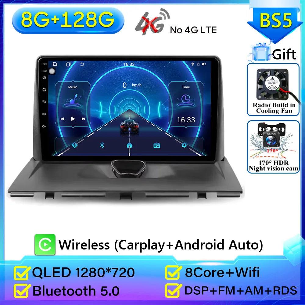 Car Radio Carplay For Peugeot Expert 2 For Citroen Jumpy For Fiat Scudo For Toyota Proace 2007-2017 Navigation GPS Android Auto