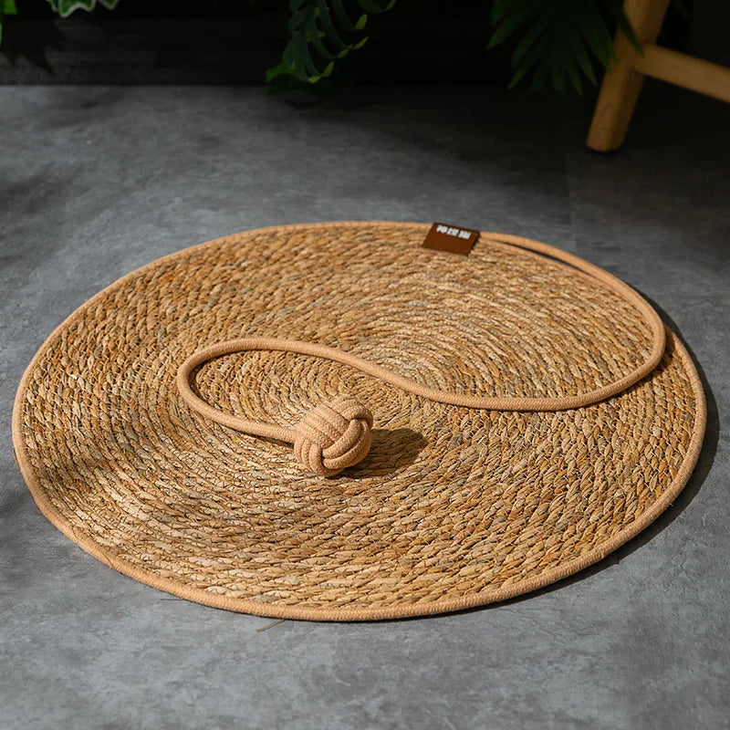 Rattan Cat Scratcher Mat - Natural Vine Scratching Board – photo 8
