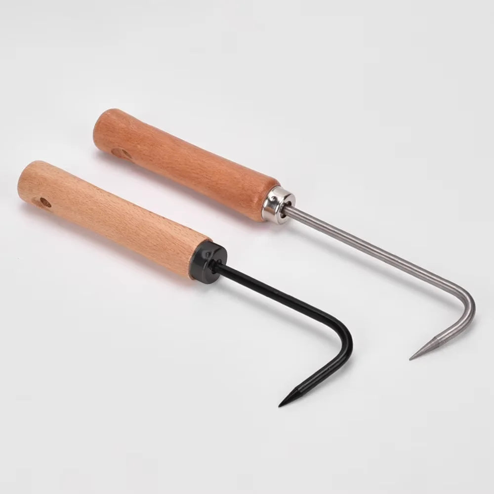 1PC Single Claw Hook Soil Loosening Tool Root Hook Garden And Gardening Tool Pot Bonsai Maintenance Root Picker Grass Puller
